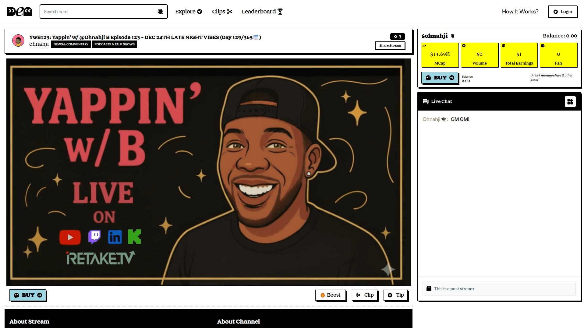 Stream view