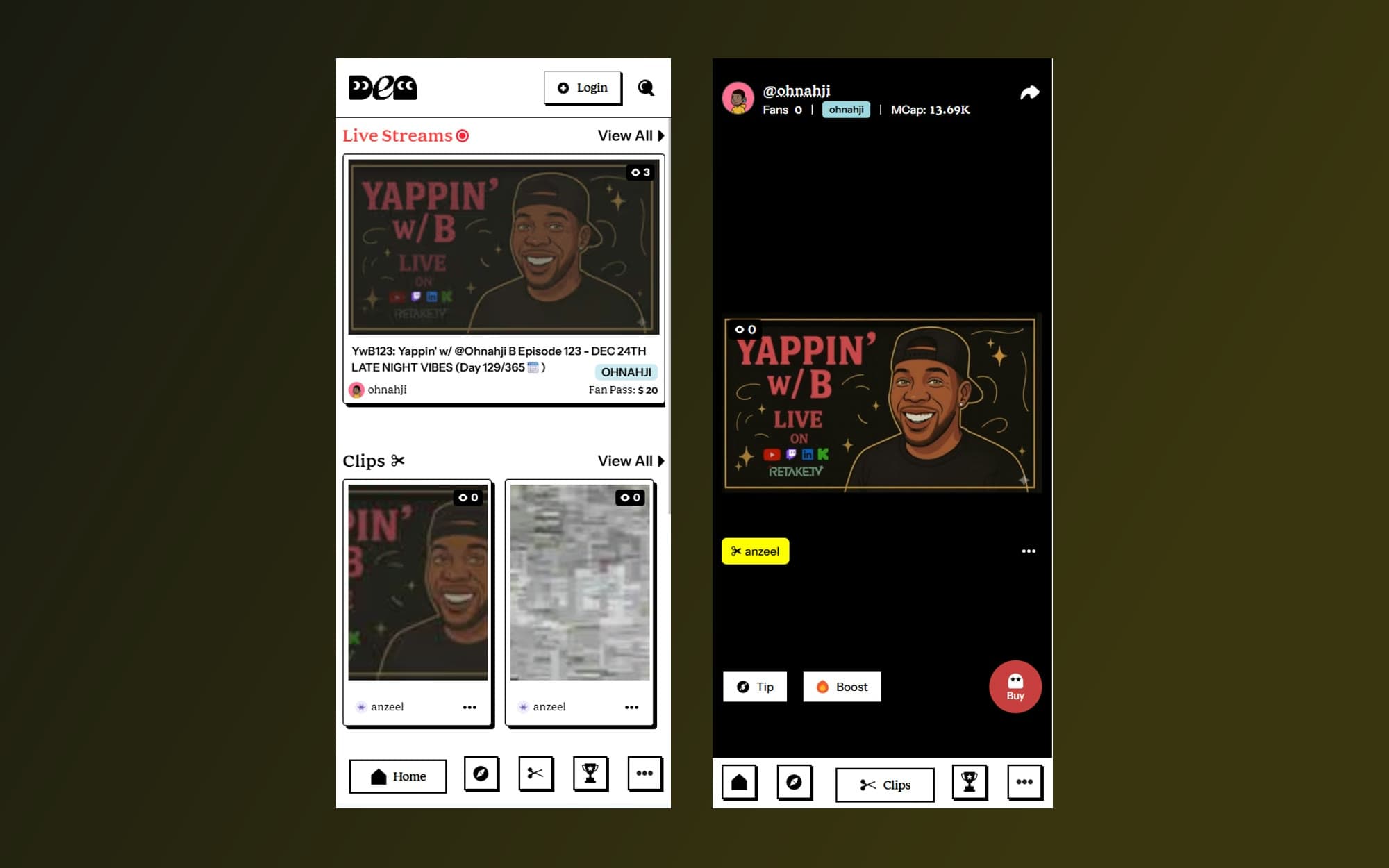 On mobile